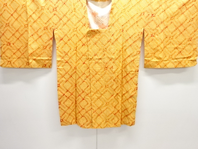 本総絞り抽象模様道行コート(ショール付き)